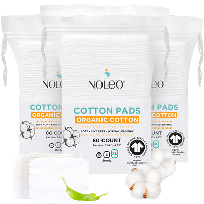 So many uses with the NOLEO organic cotton rounds and pads!
