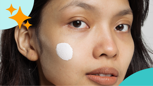 Diaper rash cream on face
