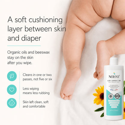 3-in-1 Diaper Care Cleansing Barrier Cream (8 oz)