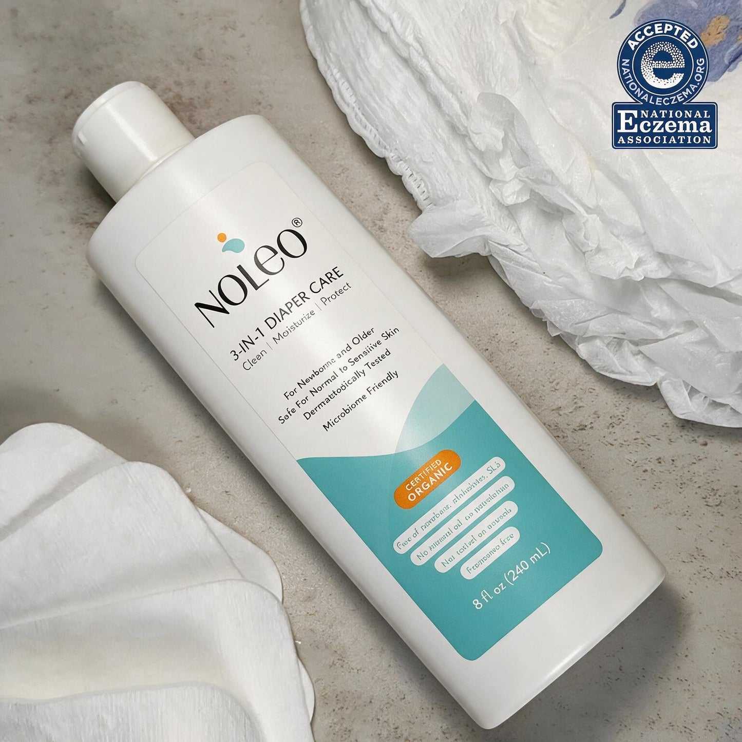 3-in-1 Diaper Care Cleansing Barrier Cream (8 oz)