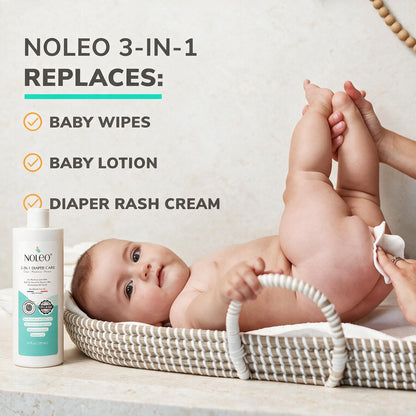 3-in-1 Diaper Care Cleansing Barrier Cream (8 oz)