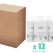 NOLEO Organic Cotton Pads - XL 3.54"x4.33" (240x Count)
