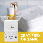 NOLEO Organic Cotton Pads - XL 3.54"x4.33" (240x Count)