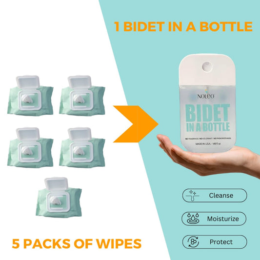 NOLEO Bidet in a Bottle - Multipurpose Personal Wash (50ml / 1.69oz)