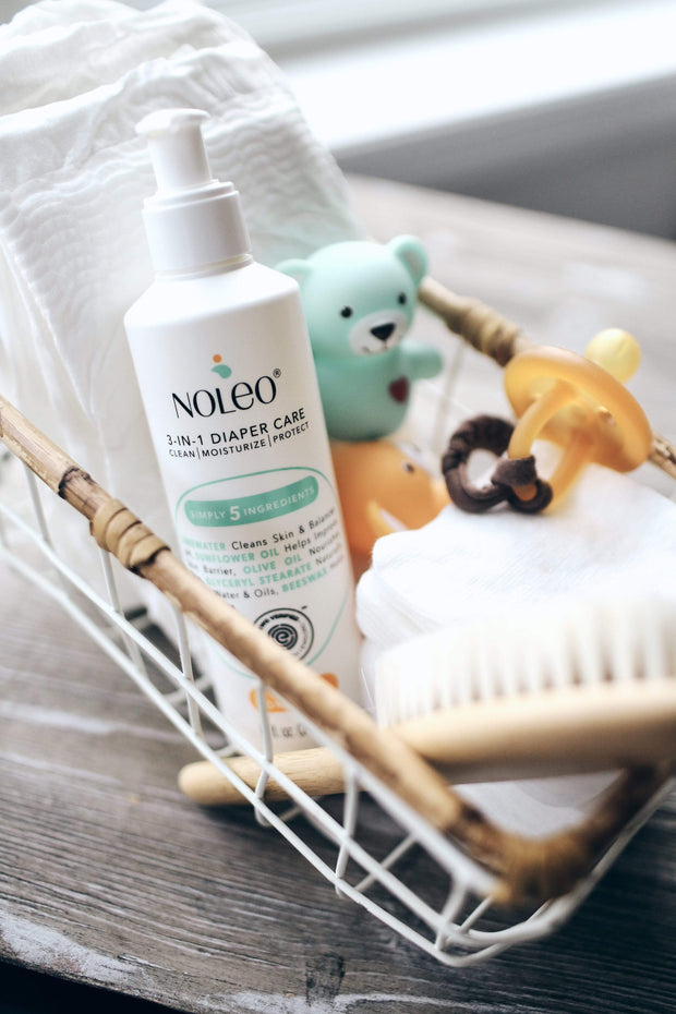 VALUE PACK - NOLEO 8 Oz Diaper Cleanser & Moisturizer - Pack of 12 NOLEO 3-IN-1 (Pack of 12)