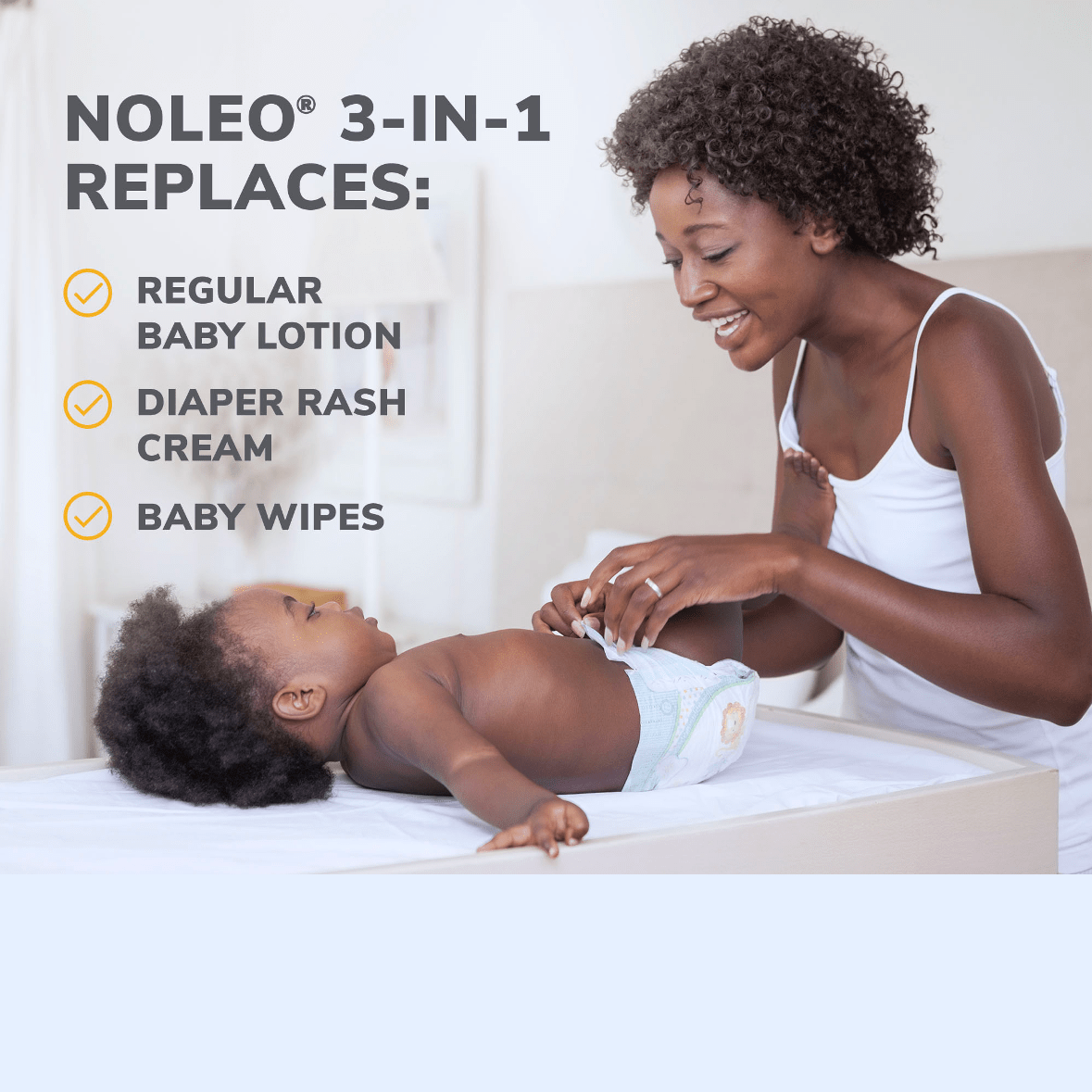 NOLEO Baby Box NOLEO 3IN1, Organic Cotton Pads, Refillable Travel