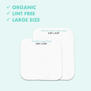 NOLEO Organic Cotton Pads - XL (Pack of 3)
