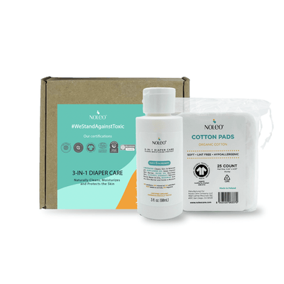 TRAVEL PACK - NOLEO 3-in-1 (3oz) + XL Organic Cotton Pads (25 count)